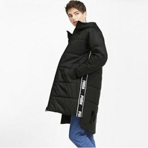 Womens Puma Long Padded Puffer Jacket